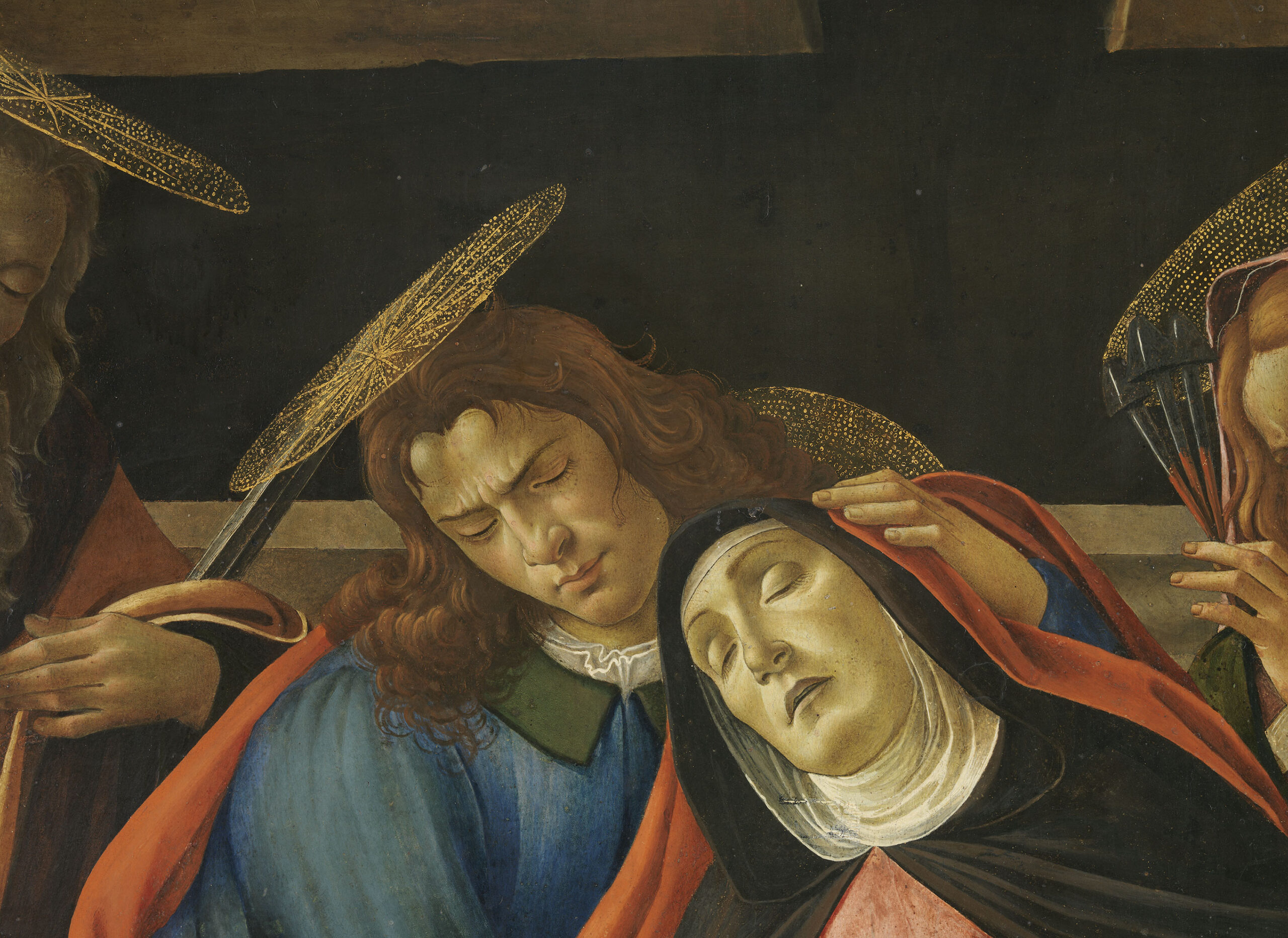 Detail des Gemäldes "Beweinung Christi".
